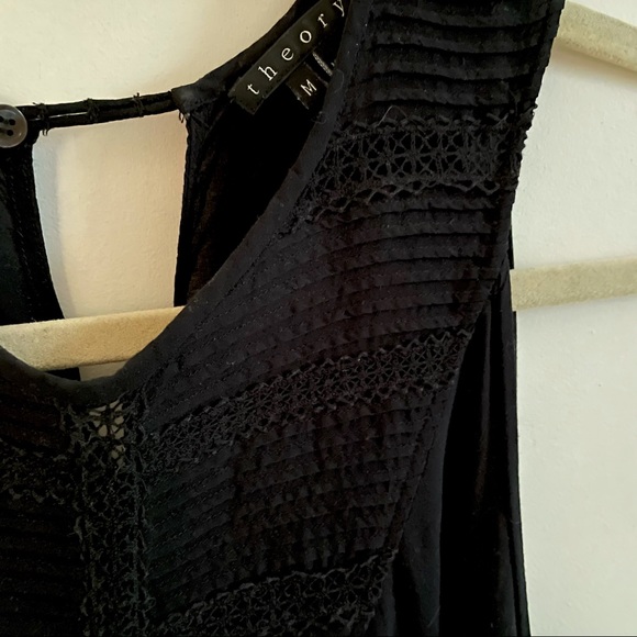Theory Carlina Tank Top with Lace Detail. Size M - Picture 2 of 4